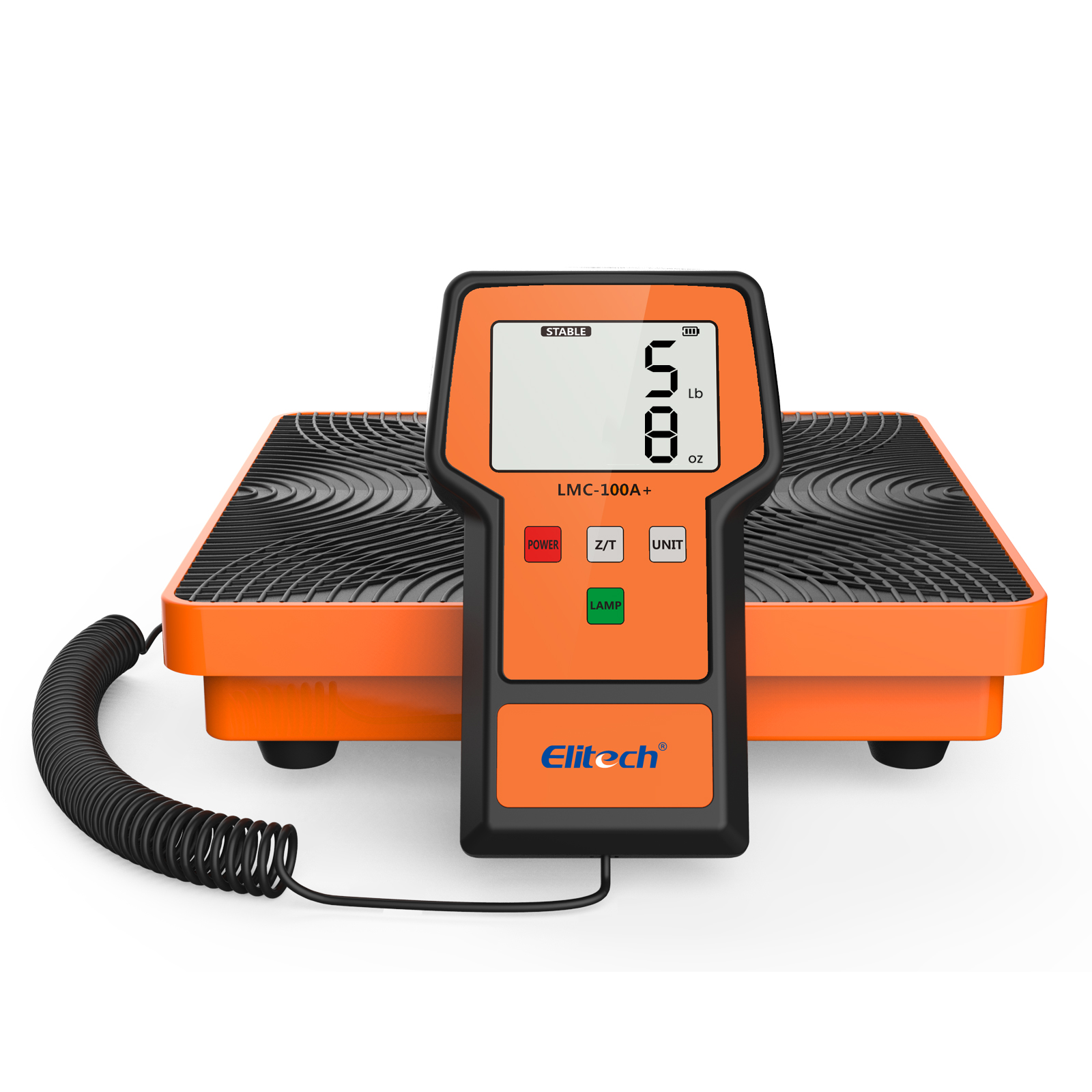 精創(chuàng)LMC-100A+冷媒秤 220磅帶外殼，HVAC 電子數(shù)字氟利昂回收秤