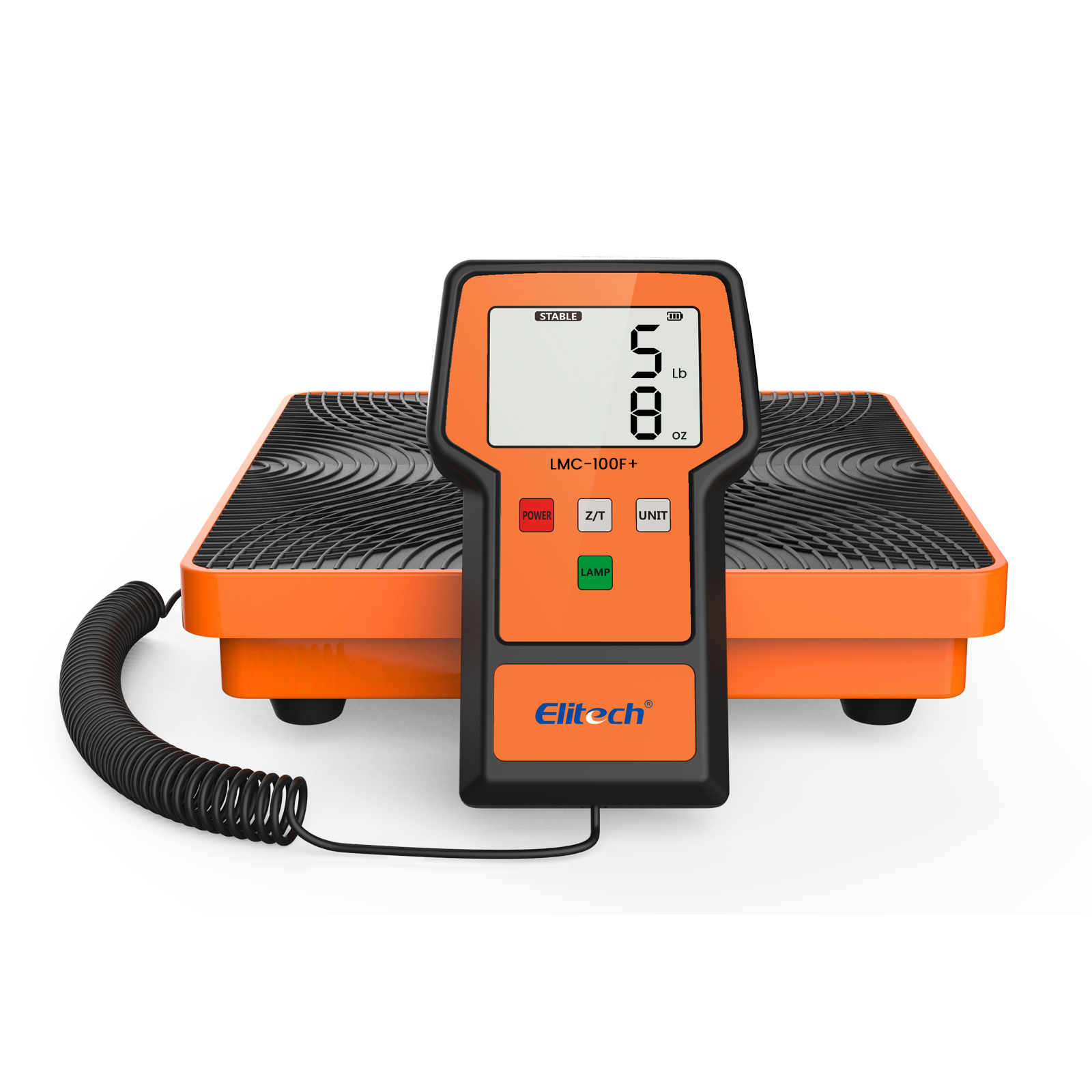 精創(chuàng)LMC-100F+ 冷媒秤110 磅，高精度 HVAC 數(shù)字氟利昂秤帶外殼